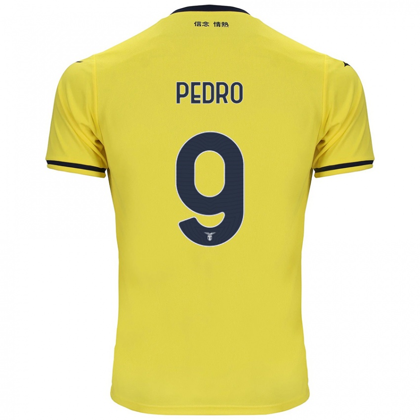 Kinder Pedro #9 Gelb Auswärtstrikot Trikot 2024/25 T-Shirt Österreich