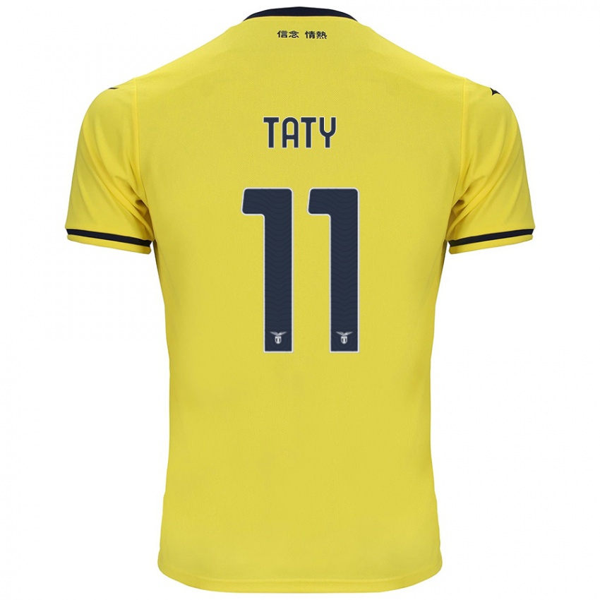 Kinder Taty Castellanos #11 Gelb Auswärtstrikot Trikot 2024/25 T-Shirt Österreich