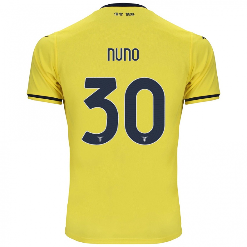 Kinder Nuno Tavares #30 Gelb Auswärtstrikot Trikot 2024/25 T-Shirt Österreich