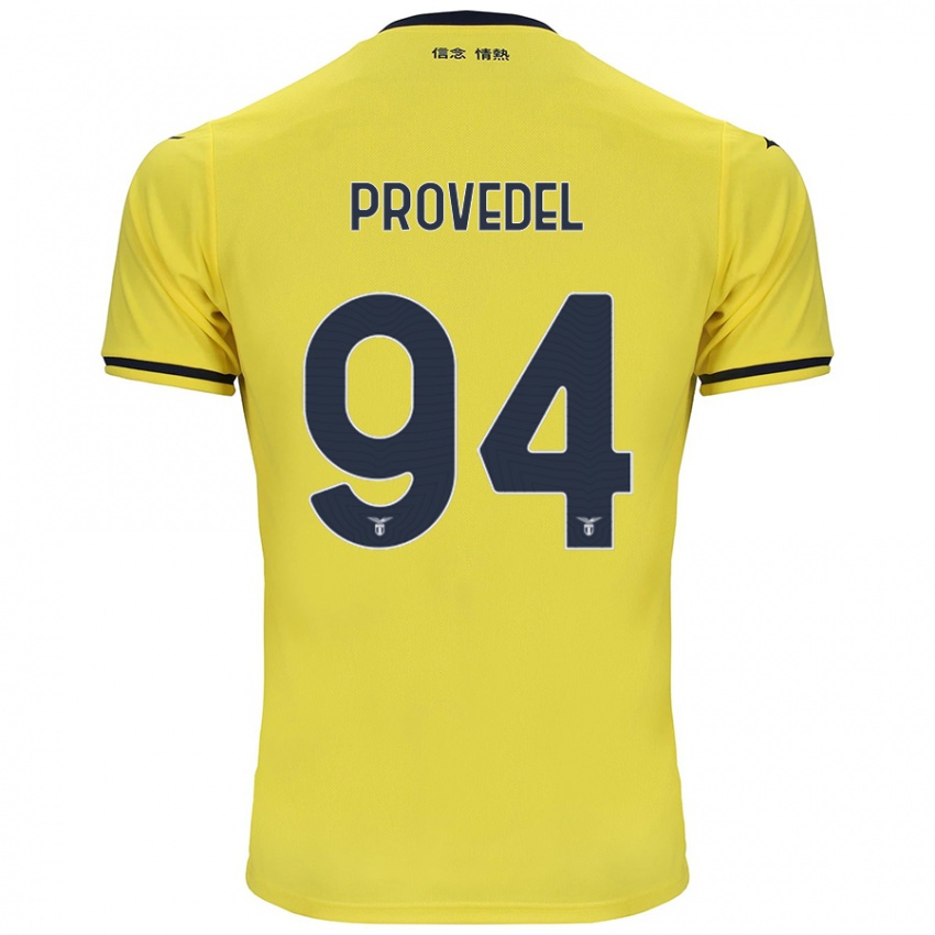 Kinder Ivan Provedel #94 Gelb Auswärtstrikot Trikot 2024/25 T-Shirt Österreich