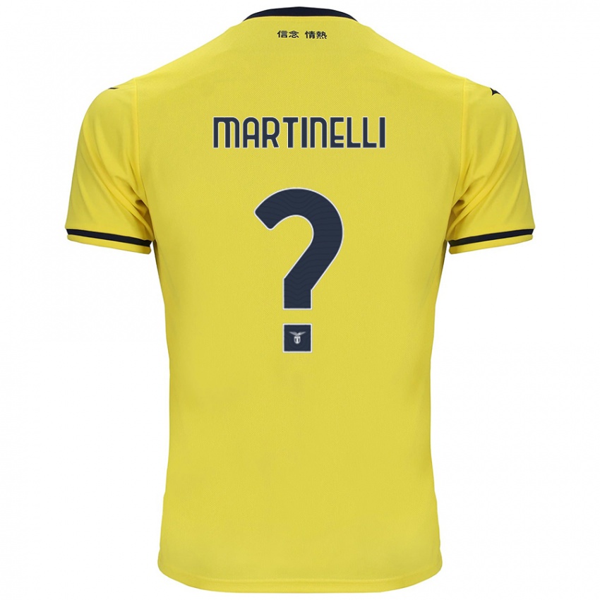 Kinder Leonardo Martinelli #0 Gelb Auswärtstrikot Trikot 2024/25 T-Shirt Österreich