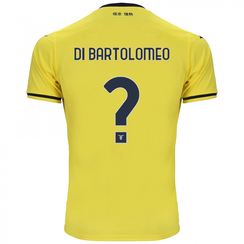 Kinder Damiano Di Bartolomeo #0 Gelb Auswärtstrikot Trikot 2024/25 T-Shirt Österreich