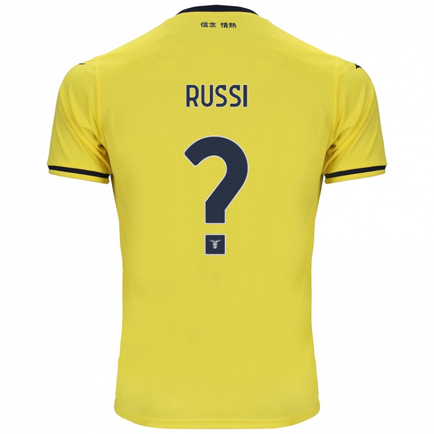 Kinder Gabriele Russi #0 Gelb Auswärtstrikot Trikot 2024/25 T-Shirt Österreich