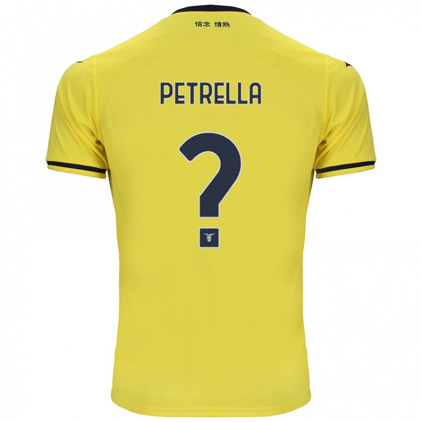 Kinder Anthony Petrella #0 Gelb Auswärtstrikot Trikot 2024/25 T-Shirt Österreich