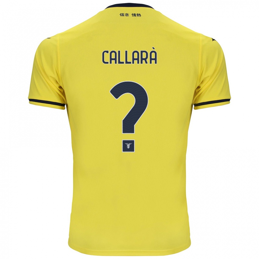 Kinder Nicholas Callarà #0 Gelb Auswärtstrikot Trikot 2024/25 T-Shirt Österreich