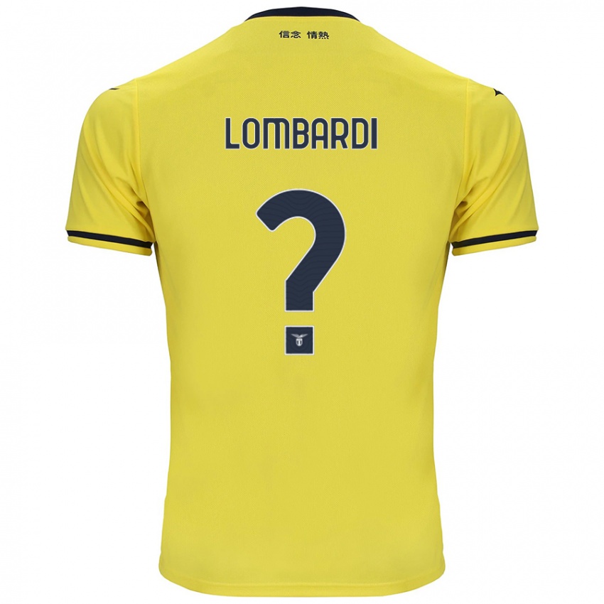 Kinder Pierlorenzo Lombardi #0 Gelb Auswärtstrikot Trikot 2024/25 T-Shirt Österreich