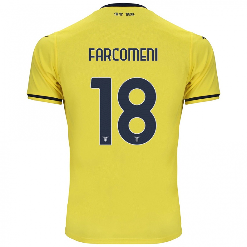 Kinder Valerio Farcomeni #18 Gelb Auswärtstrikot Trikot 2024/25 T-Shirt Österreich