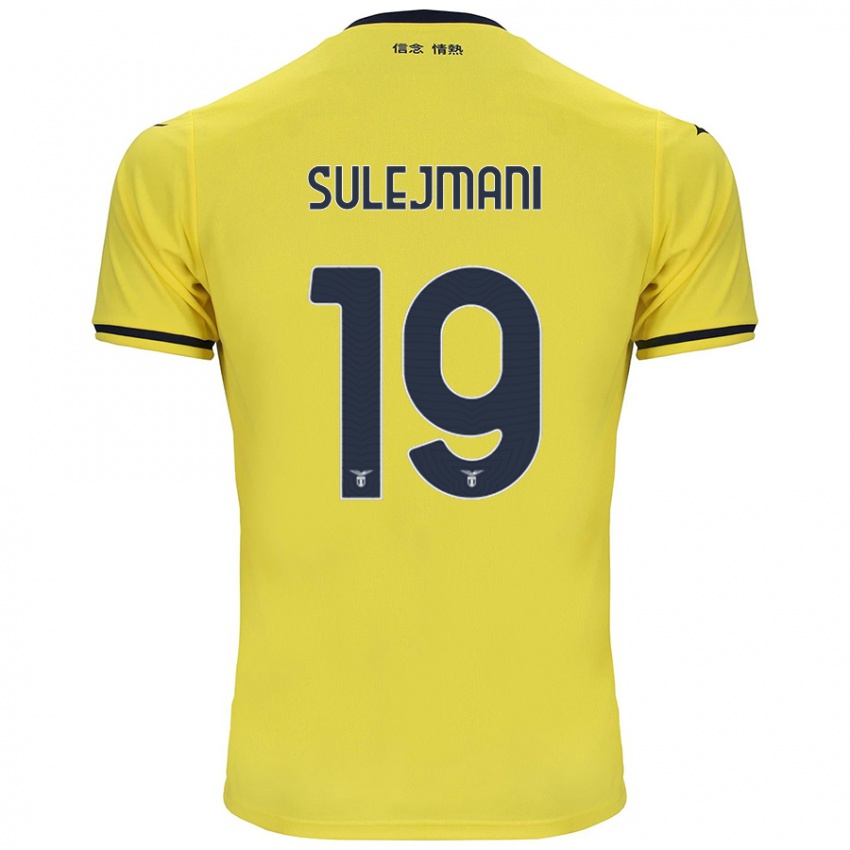 Kinder Flavio Sulejmani #19 Gelb Auswärtstrikot Trikot 2024/25 T-Shirt Österreich