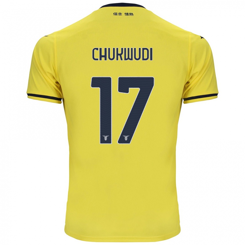 Kinder Ogonna Franca Chukwudi #17 Gelb Auswärtstrikot Trikot 2024/25 T-Shirt Österreich