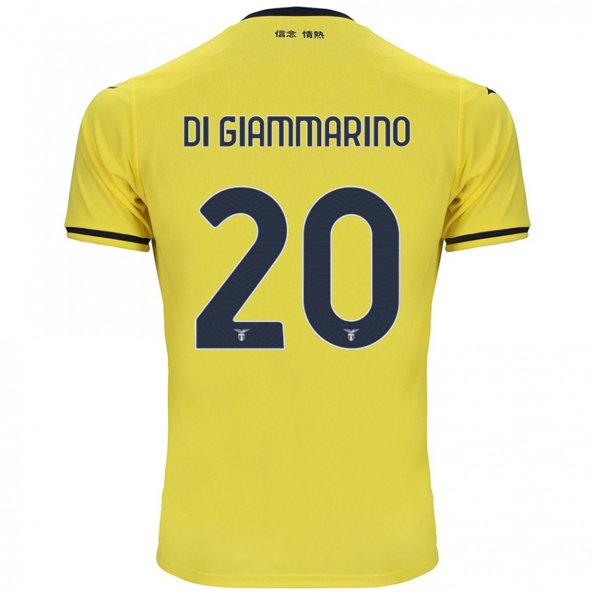 Kinder Virginia Di Giammarino #20 Gelb Auswärtstrikot Trikot 2024/25 T-Shirt Österreich