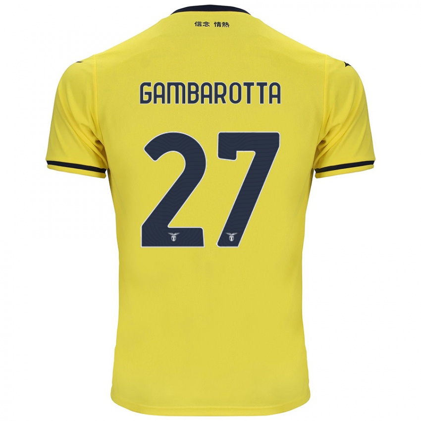 Kinder Margot Gambarotta #27 Gelb Auswärtstrikot Trikot 2024/25 T-Shirt Österreich