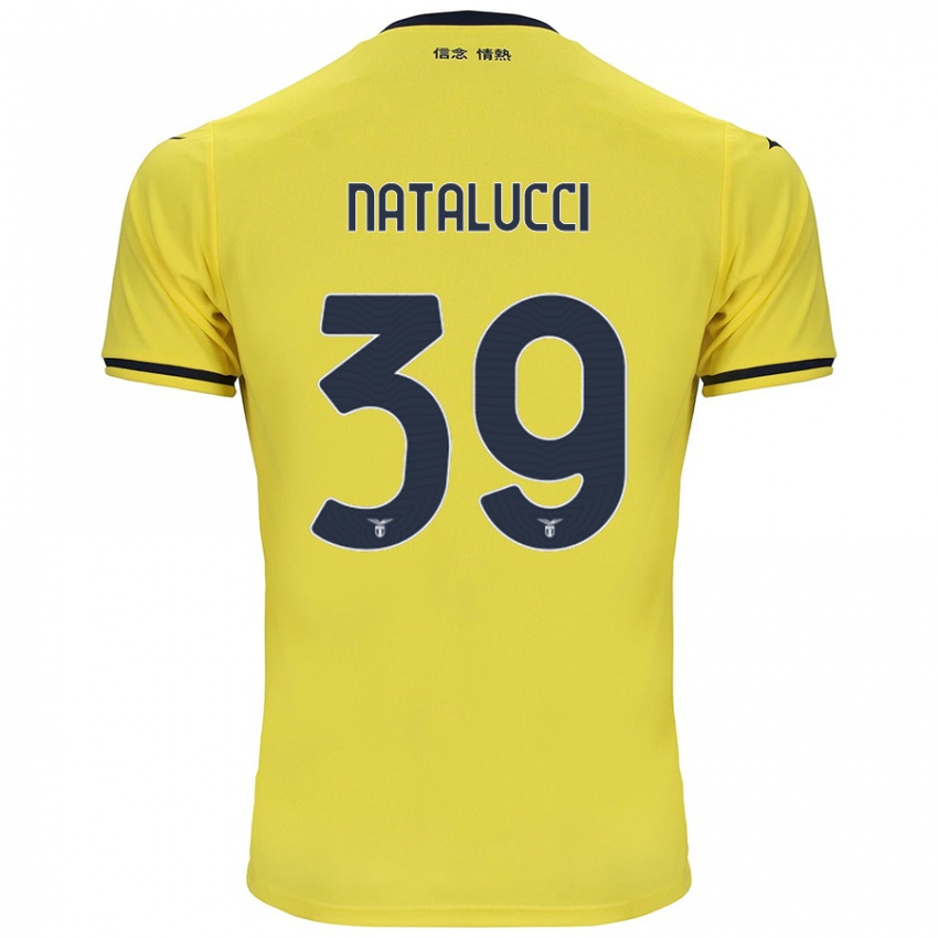 Kinder Serena Natalucci #39 Gelb Auswärtstrikot Trikot 2024/25 T-Shirt Österreich