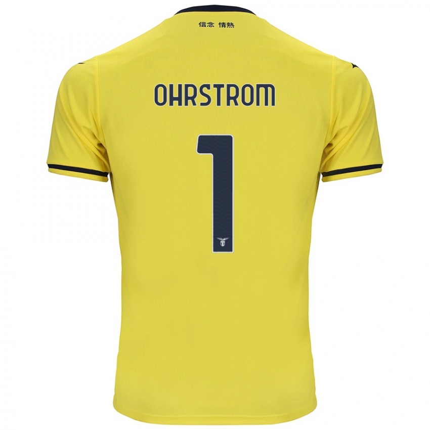 Kinder Stephanie Ohrstrom #1 Gelb Auswärtstrikot Trikot 2024/25 T-Shirt Österreich