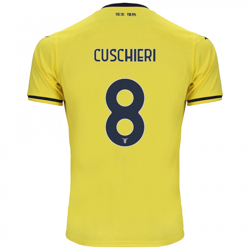 Kinder Rachel Cuschieri #8 Gelb Auswärtstrikot Trikot 2024/25 T-Shirt Österreich