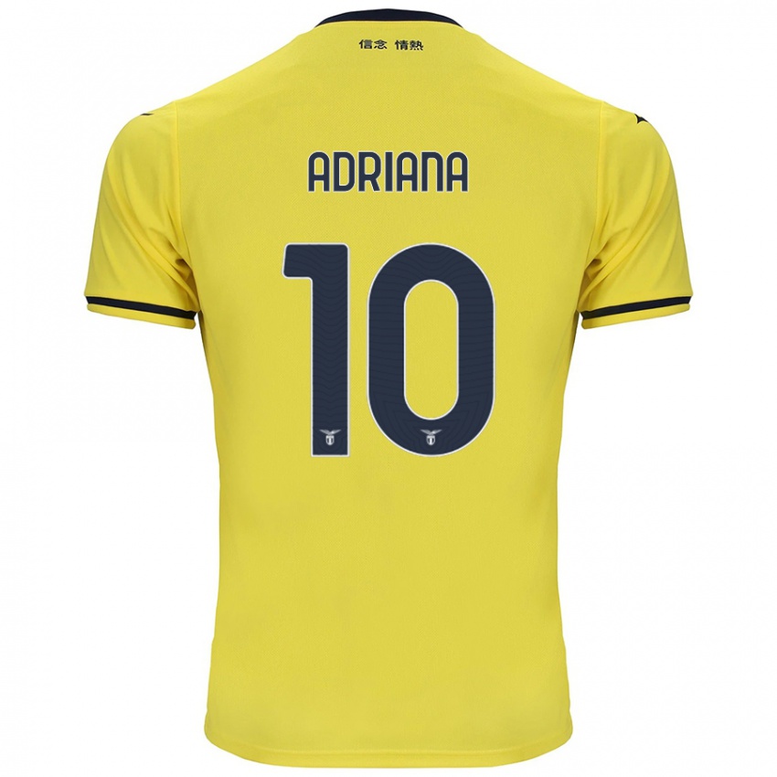 Kinder Adriana Martín Santamaría #10 Gelb Auswärtstrikot Trikot 2024/25 T-Shirt Österreich