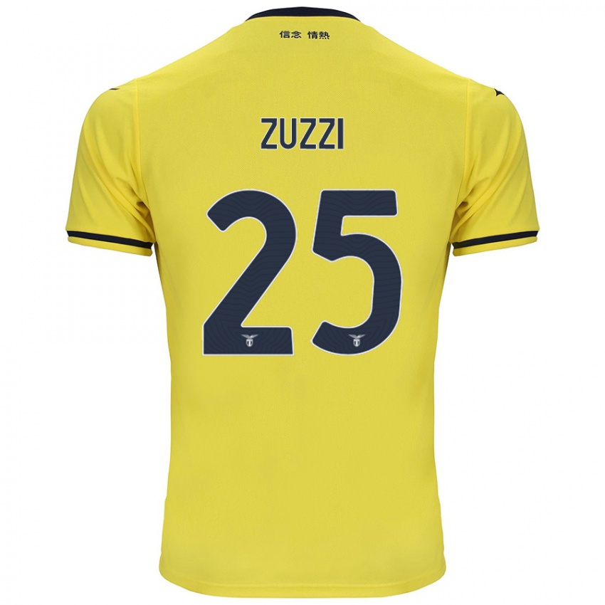 Kinder Giorgia Zuzzi #25 Gelb Auswärtstrikot Trikot 2024/25 T-Shirt Österreich