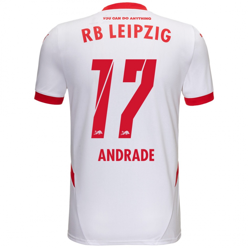 Herren Lydia Andrade #17 Weiß Rot Heimtrikot Trikot 2024/25 T-Shirt Österreich