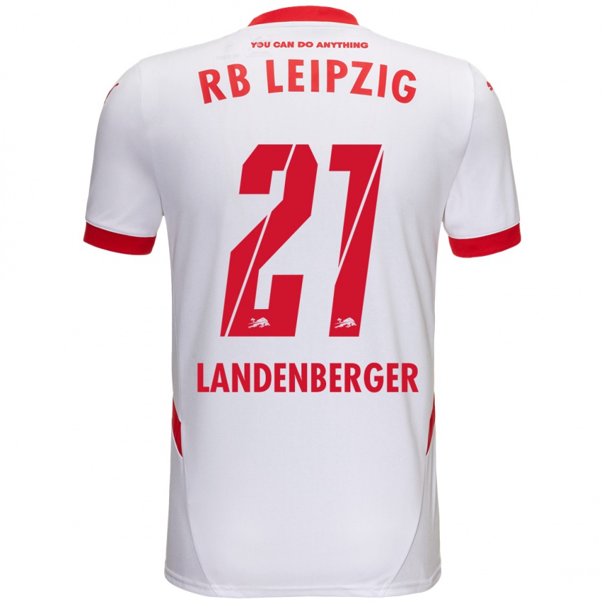 Herren Julia Landenberger #21 Weiß Rot Heimtrikot Trikot 2024/25 T-Shirt Österreich