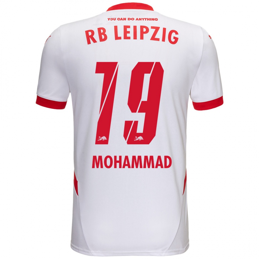 Herren Sammy Mohammad #19 Weiß Rot Heimtrikot Trikot 2024/25 T-Shirt Österreich