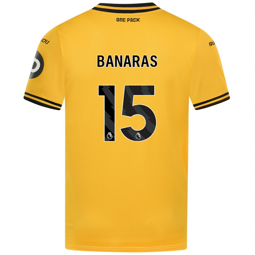 Herren Layla Banaras #15 Gelb Heimtrikot Trikot 2024/25 T-Shirt Österreich