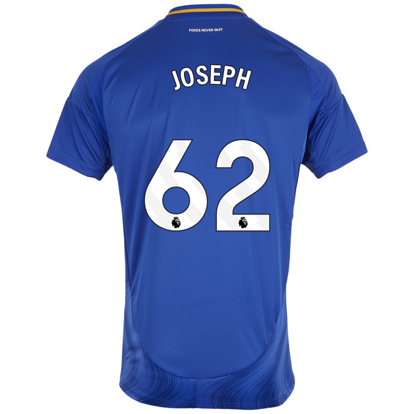 Herren Jayden Joseph #62 Blau Weiß Heimtrikot Trikot 2024/25 T-Shirt Österreich