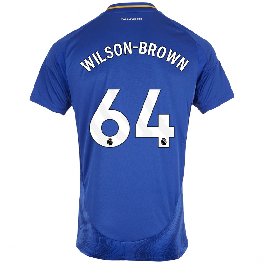 Herren Thomas Wilson-Brown #64 Blau Weiß Heimtrikot Trikot 2024/25 T-Shirt Österreich