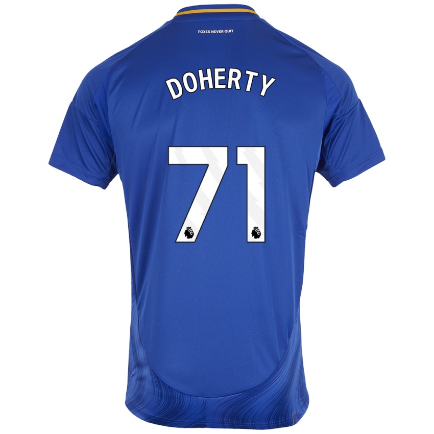 Herren Arlo Doherty #71 Blau Weiß Heimtrikot Trikot 2024/25 T-Shirt Österreich