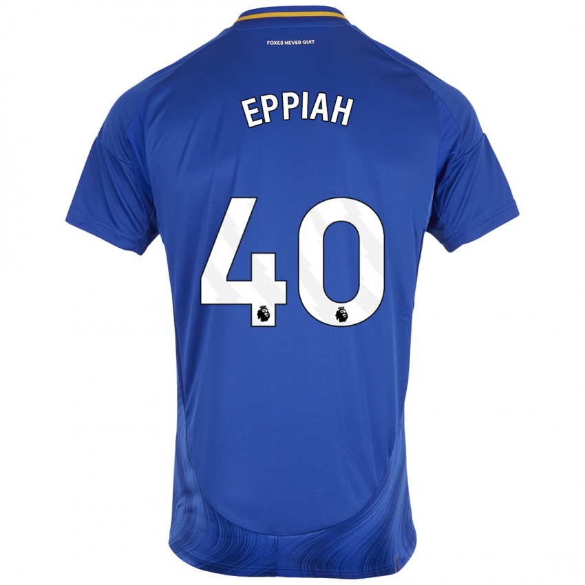 Herren Josh Eppiah #40 Blau Weiß Heimtrikot Trikot 2024/25 T-Shirt Österreich