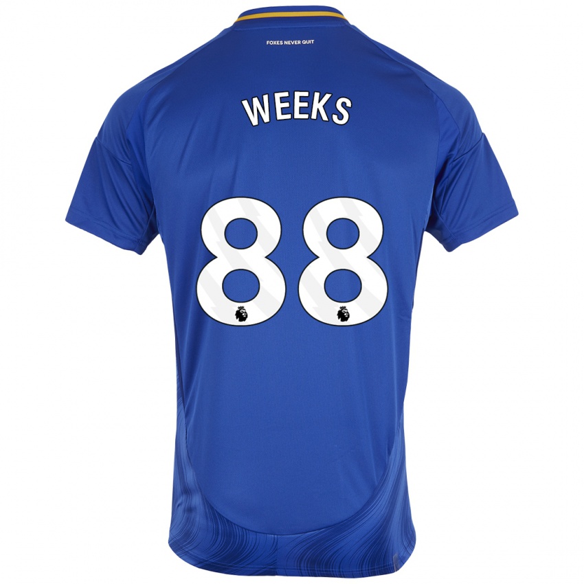 Herren Tyler Weeks #88 Blau Weiß Heimtrikot Trikot 2024/25 T-Shirt Österreich