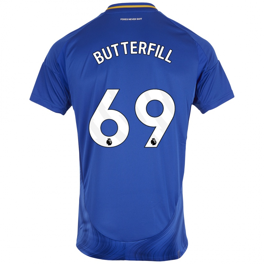 Herren Jack Butterfill #69 Blau Weiß Heimtrikot Trikot 2024/25 T-Shirt Österreich