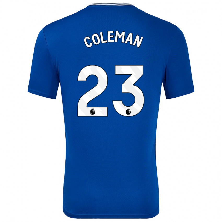 Herren Seamus Coleman #23 Blau Mit Heimtrikot Trikot 2024/25 T-Shirt Österreich