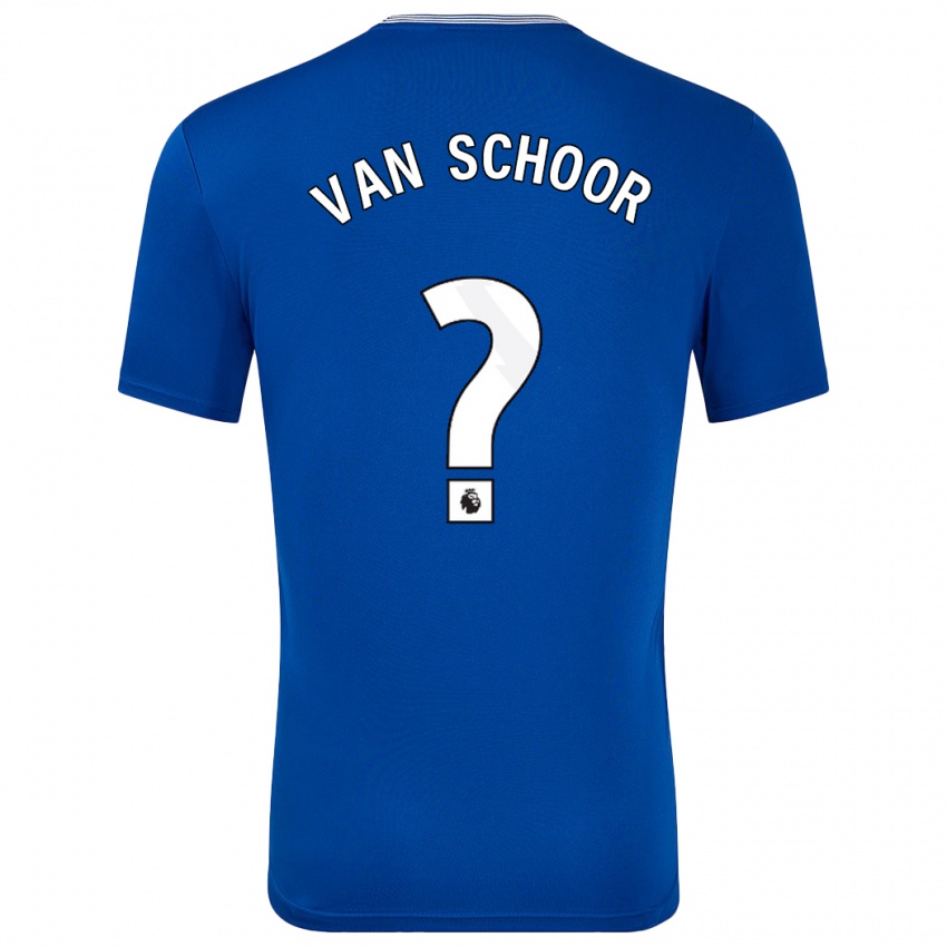 Herren Joshua Van Schoor #0 Blau Mit Heimtrikot Trikot 2024/25 T-Shirt Österreich