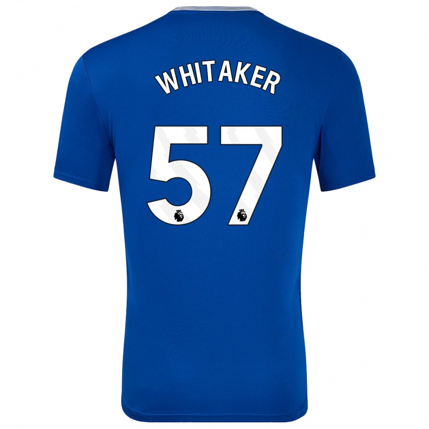 Herren Charlie Whitaker #57 Blau Mit Heimtrikot Trikot 2024/25 T-Shirt Österreich