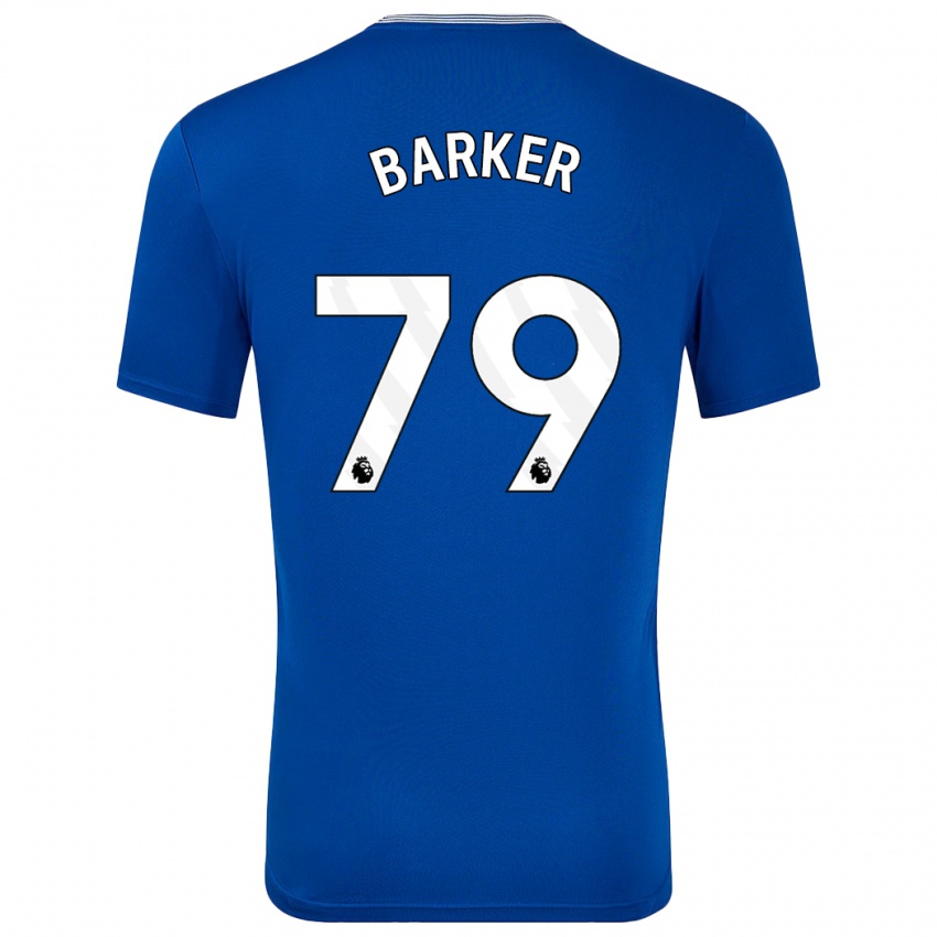 Herren Owen Barker #79 Blau Mit Heimtrikot Trikot 2024/25 T-Shirt Österreich