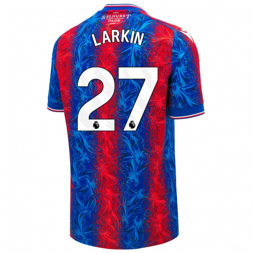 Herren Abbie Larkin #27 Rot Blauen Streifen Heimtrikot Trikot 2024/25 T-Shirt Österreich