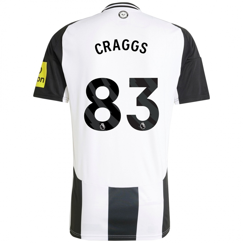 Herren Luke Craggs #83 Weiß Schwarz Heimtrikot Trikot 2024/25 T-Shirt Österreich