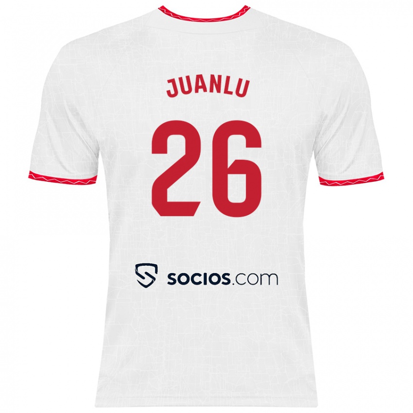 Herren Juanlu Sánchez #26 Weiß Rot Heimtrikot Trikot 2024/25 T-Shirt Österreich