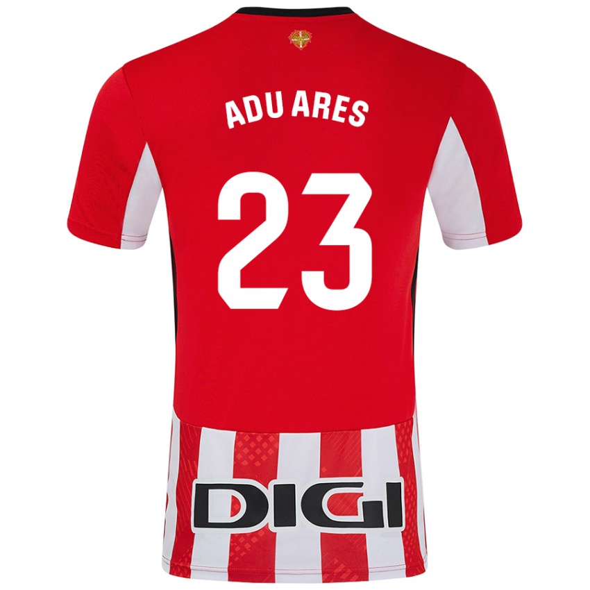 Herren Adu Ares #23 Rot Weiß Heimtrikot Trikot 2024/25 T-Shirt Österreich