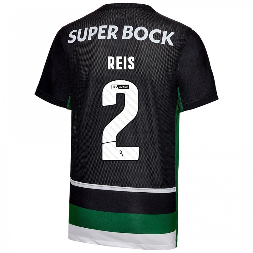 Herren Matheus Reis #2 Schwarz Weiß Grün Heimtrikot Trikot 2024/25 T-Shirt Österreich