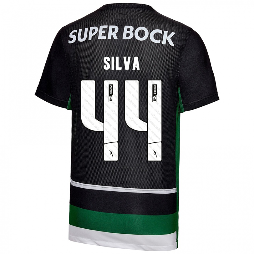 Herren Pedro Silva #44 Schwarz Weiß Grün Heimtrikot Trikot 2024/25 T-Shirt Österreich