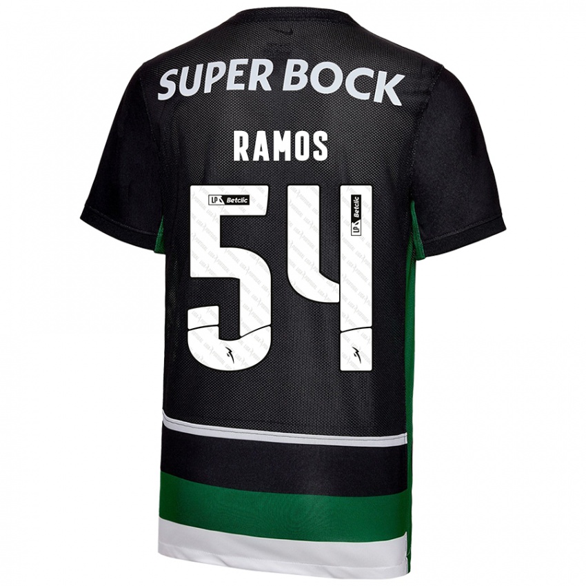 Herren Bruno Ramos #54 Schwarz Weiß Grün Heimtrikot Trikot 2024/25 T-Shirt Österreich