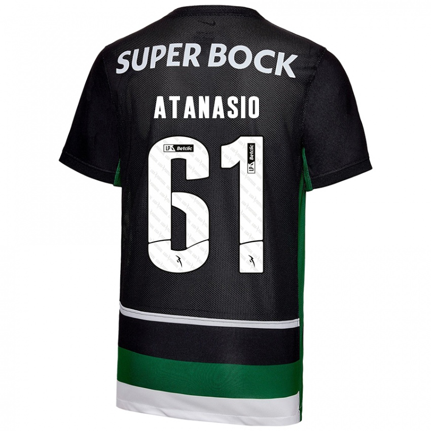 Herren Atanásio #61 Schwarz Weiß Grün Heimtrikot Trikot 2024/25 T-Shirt Österreich