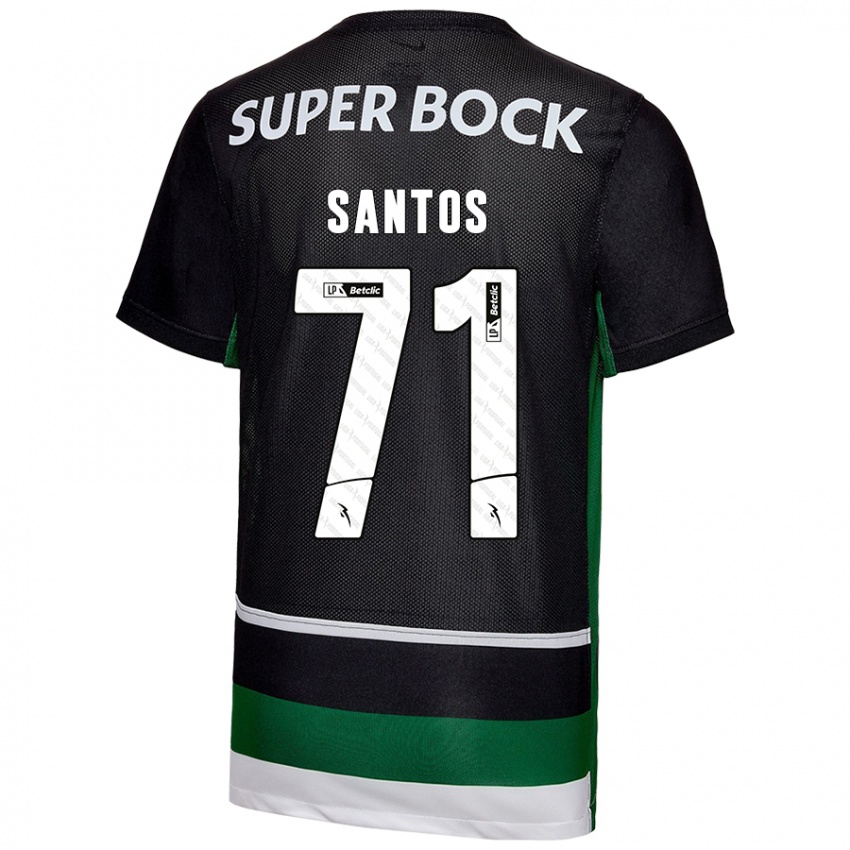 Herren Denilson Santos #71 Schwarz Weiß Grün Heimtrikot Trikot 2024/25 T-Shirt Österreich