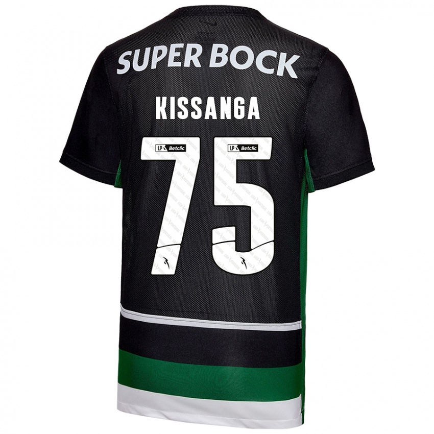 Herren Manuel Kissanga #75 Schwarz Weiß Grün Heimtrikot Trikot 2024/25 T-Shirt Österreich