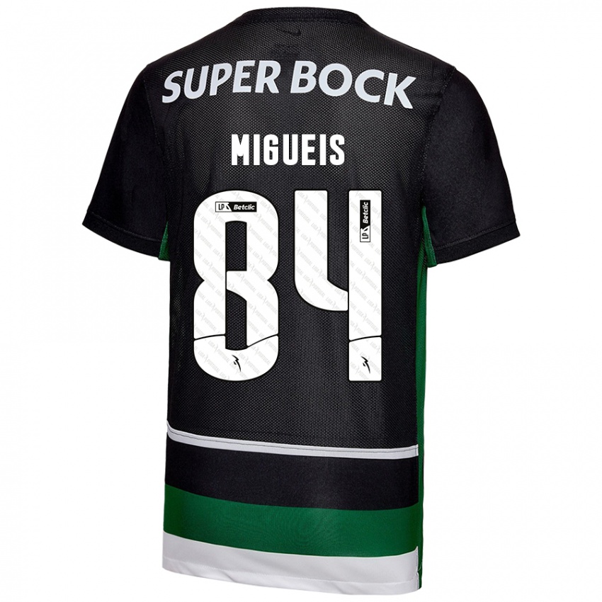 Herren Pedro Miguéis #84 Schwarz Weiß Grün Heimtrikot Trikot 2024/25 T-Shirt Österreich