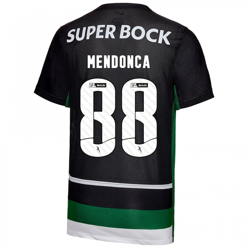 Herren Manuel Mendonça #88 Schwarz Weiß Grün Heimtrikot Trikot 2024/25 T-Shirt Österreich