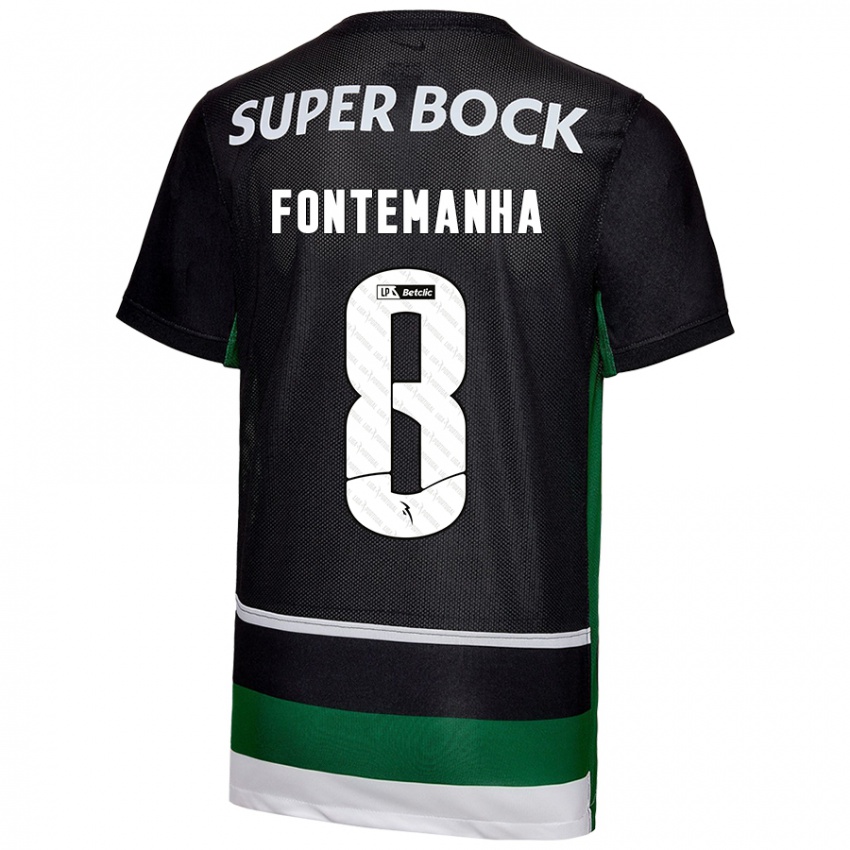 Herren Rita Fontemanha #8 Schwarz Weiß Grün Heimtrikot Trikot 2024/25 T-Shirt Österreich