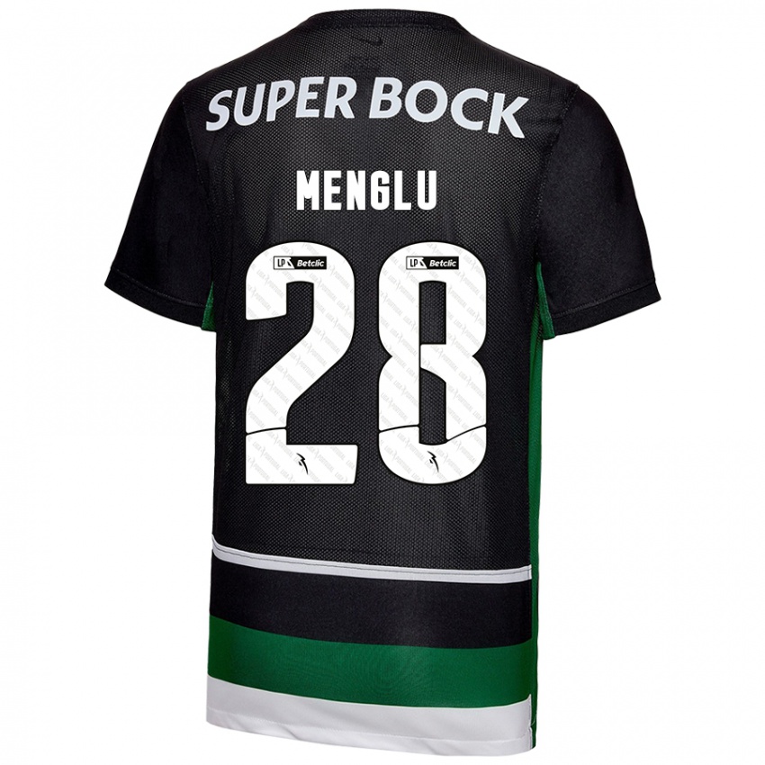 Herren Shen Menglu #28 Schwarz Weiß Grün Heimtrikot Trikot 2024/25 T-Shirt Österreich