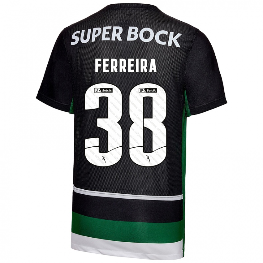 Herren Marta Ferreira #38 Schwarz Weiß Grün Heimtrikot Trikot 2024/25 T-Shirt Österreich