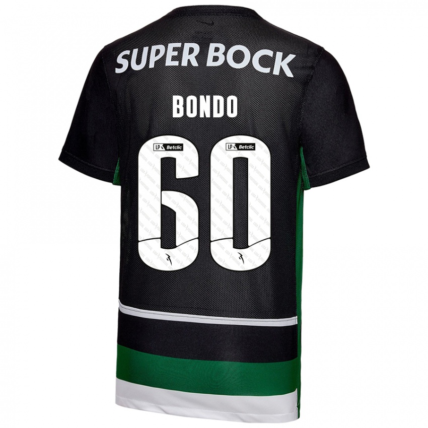 Herren Pedro Bondo #60 Schwarz Weiß Grün Heimtrikot Trikot 2024/25 T-Shirt Österreich